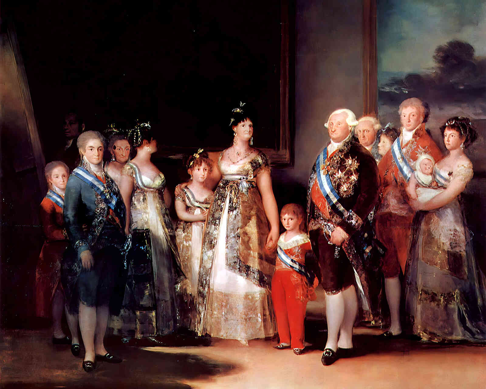 Charles Iv of Spain and His Family Painting by Francisco Goya 8x10" Art Print