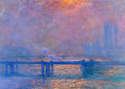 Charing Cross Bridge, The Thames Art Print 1903 by Claude Monet (6 Sizes)