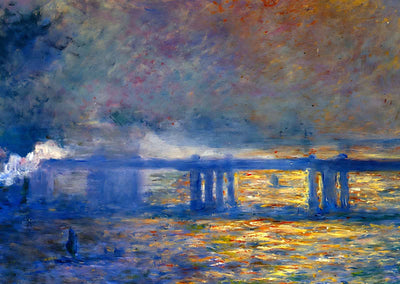 Charing Cross Bridge (1903) Painting by Claude Monet Art Print (6 Sizes)