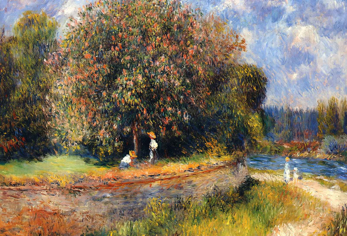 Chestnut Tree Blooming Fine Art Print 1881 by Pierre-Auguste Renoir (6 Sizes)