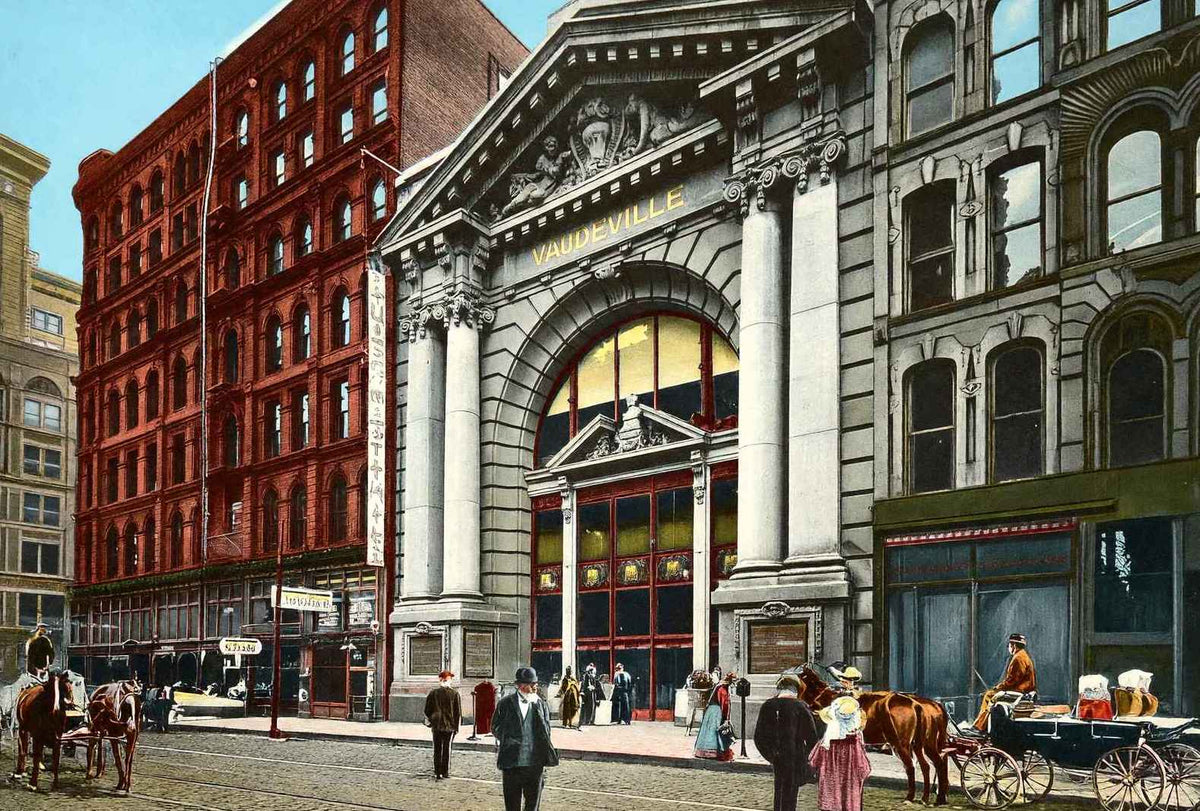 Hyde & Behman's Music Hall Chicago in 1905 Vintage Print (7 Sizes)