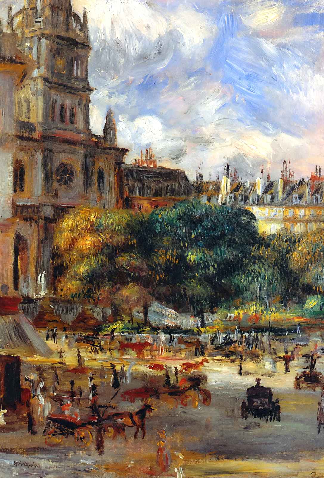 Church of the Holy Trinity in Paris Art Print 1893 by Renoir (6 Sizes)