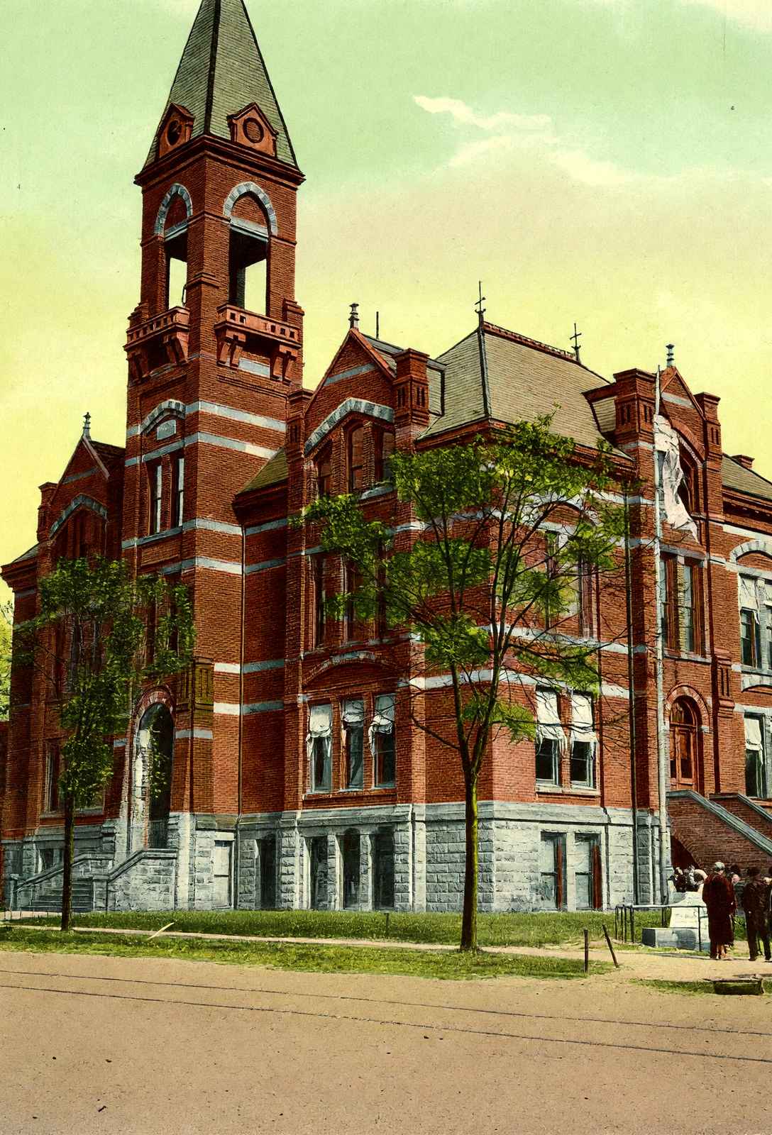 City Hall Canton Ohio in 1907 Vintage Print (7 Sizes) - Shipped Flat