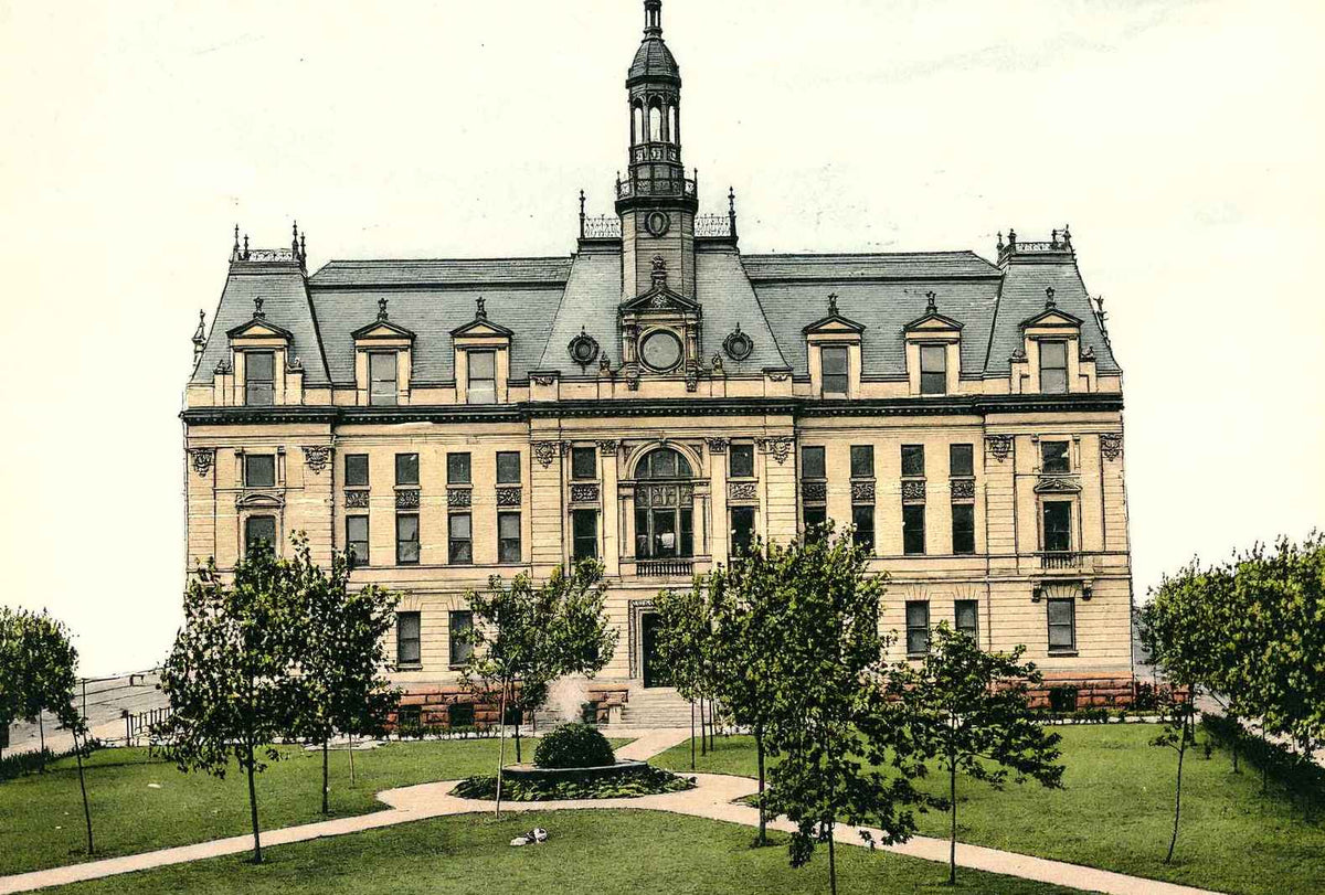 City Hall East St Louis Illinois in 1906 Vintage Print (7 Sizes) - High Quality