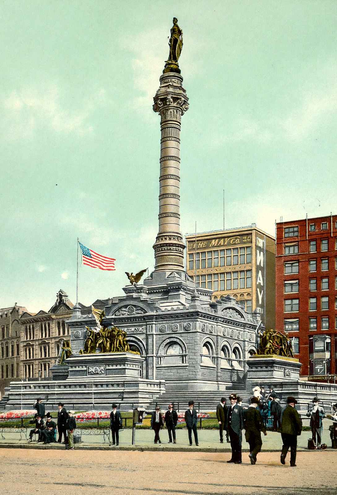 Soldiers and Sailors Monument Cleveland in 1907 Vintage Print (7 Sizes)