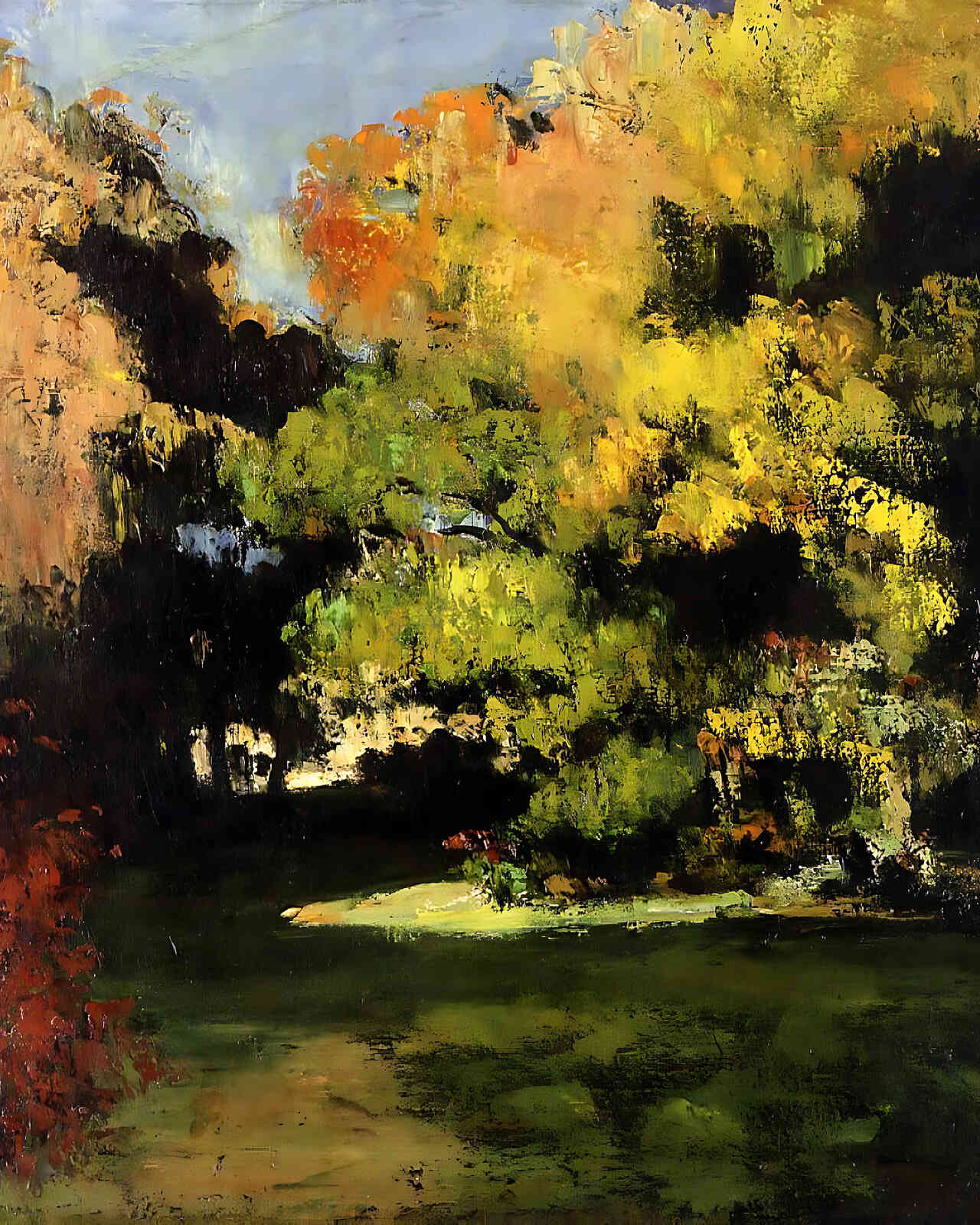 Clearing Painting by Paul Cezanne 8x10" Art Print - Acid Free