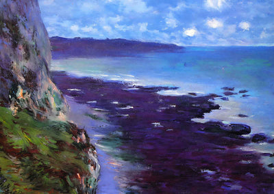 Cliff near Dieppe (1882) Painting by Claude Monet Art Print (6 Sizes)