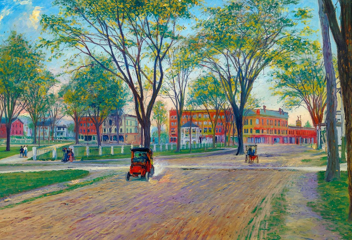 Colburn Park Lebanon NH in 1908 Art Print (7 Sizes) - Premium Quality