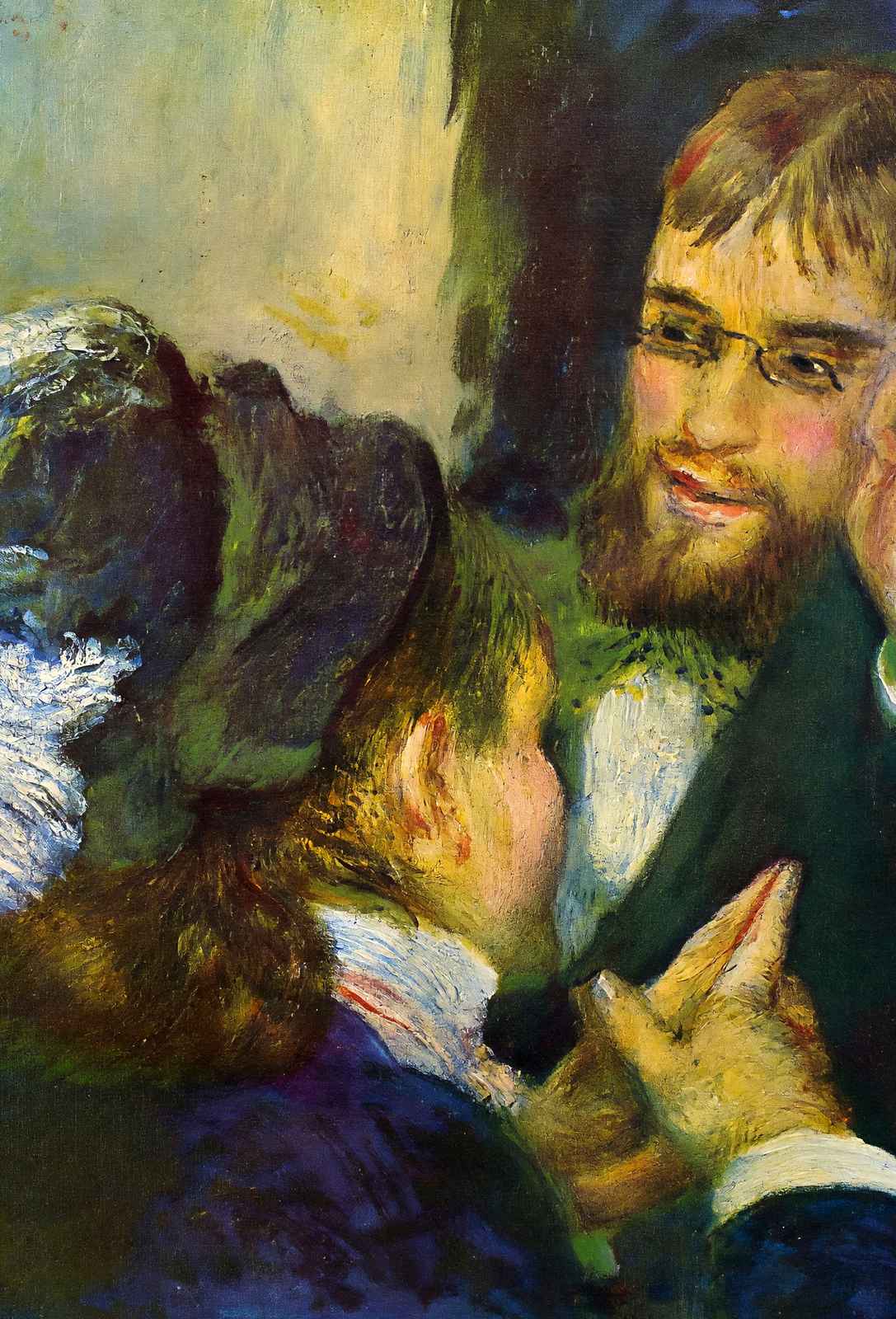 Conversation 1879 Painting by Pierre-Auguste Renoir Art Print (6 Sizes)