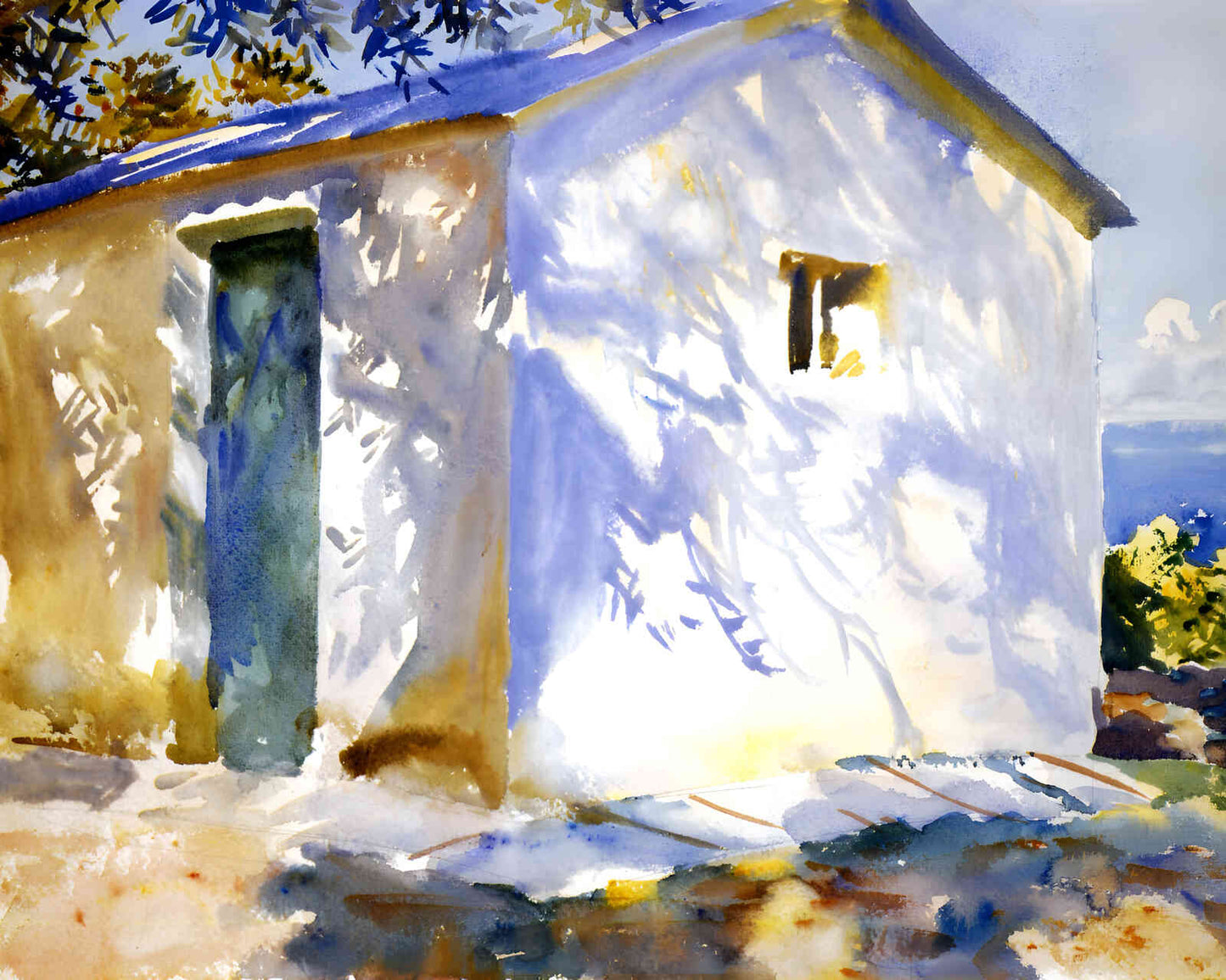 Corfu Lights and Shadows 1909 Painting by John Singer Sargent 8x10" Art Print