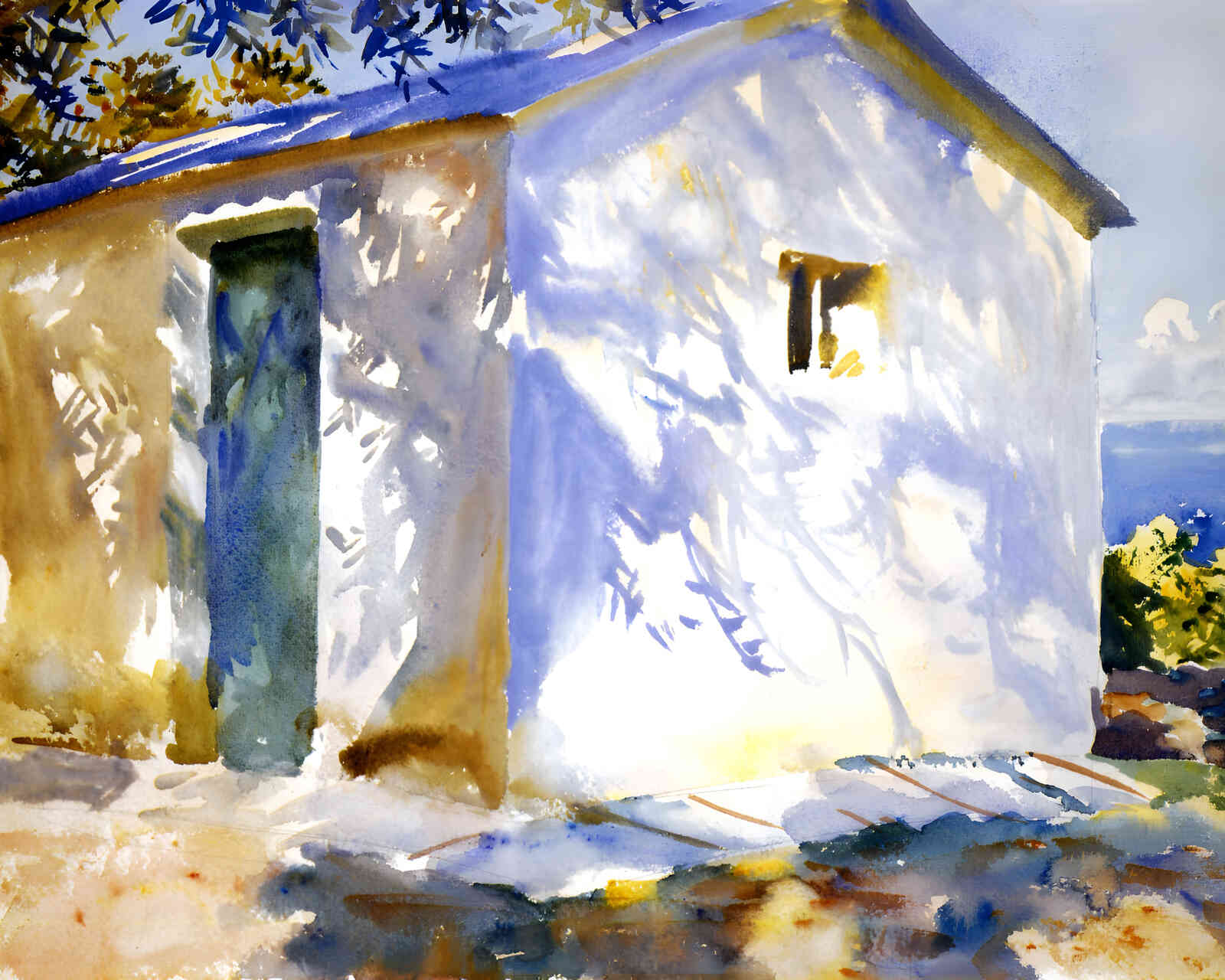 Corfu Lights and Shadows 1909 Painting by John Singer Sargent 8x10" Art Print