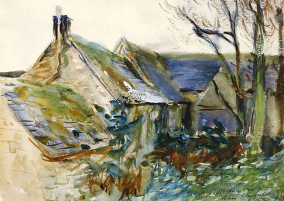 Cottage at Fairford, Gloucestershire 1892 by Sargent Art Print (6 Sizes)