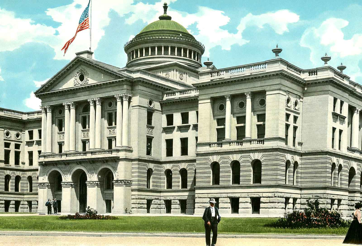 Court House Toledo Ohio in 1906 Vintage Print (7 Sizes) - Premium Print
