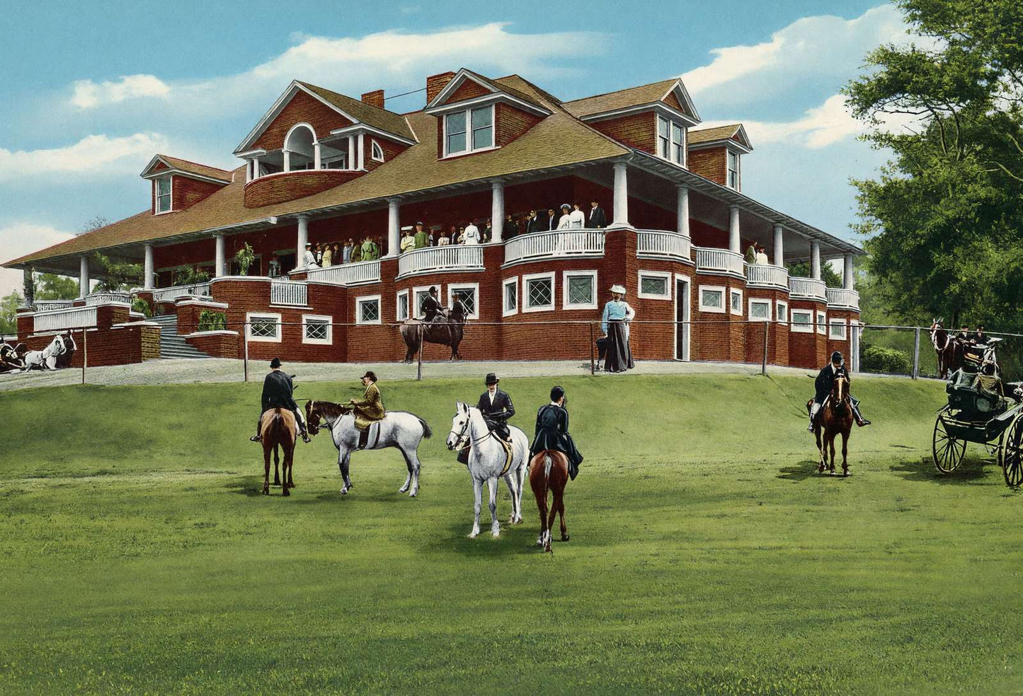 Country Club Summerville Augusta GA in 1905 Vintage Print (7 Sizes)