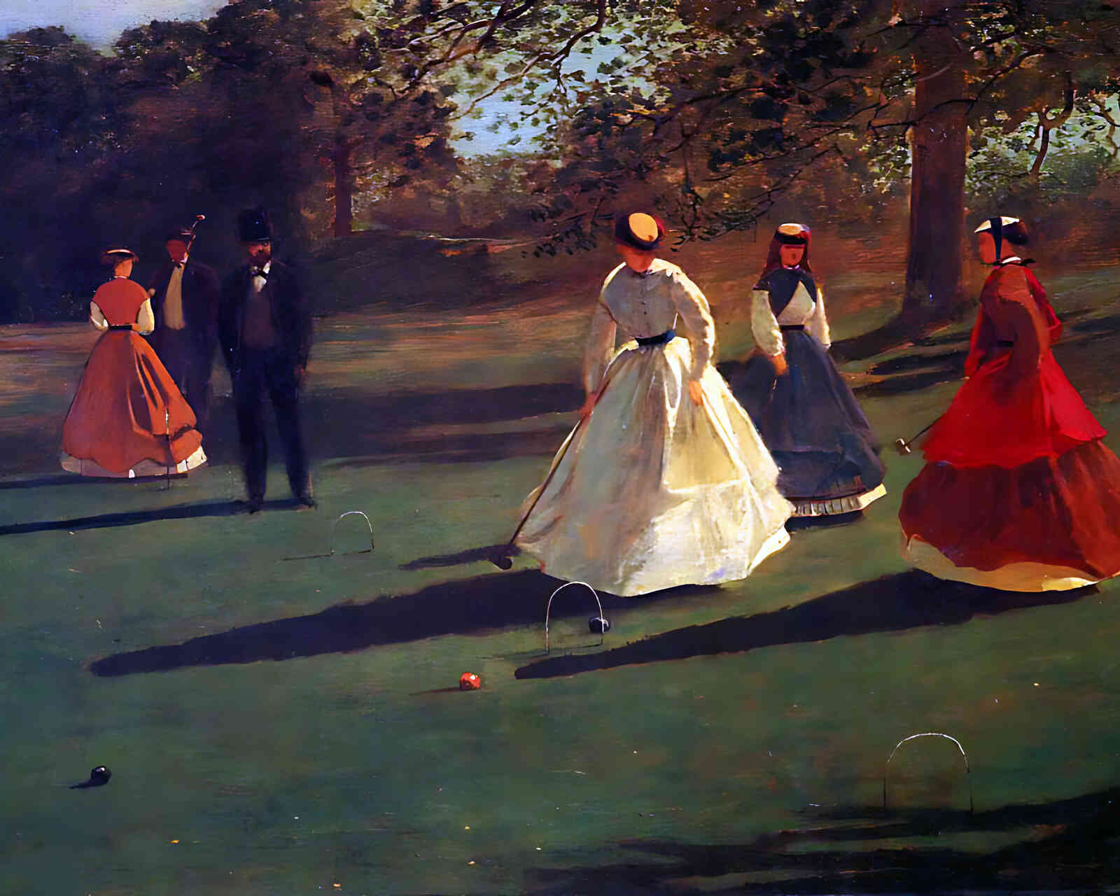 Croquet Players Painting by Winslow Homer 8x10" Art Print Premium Print