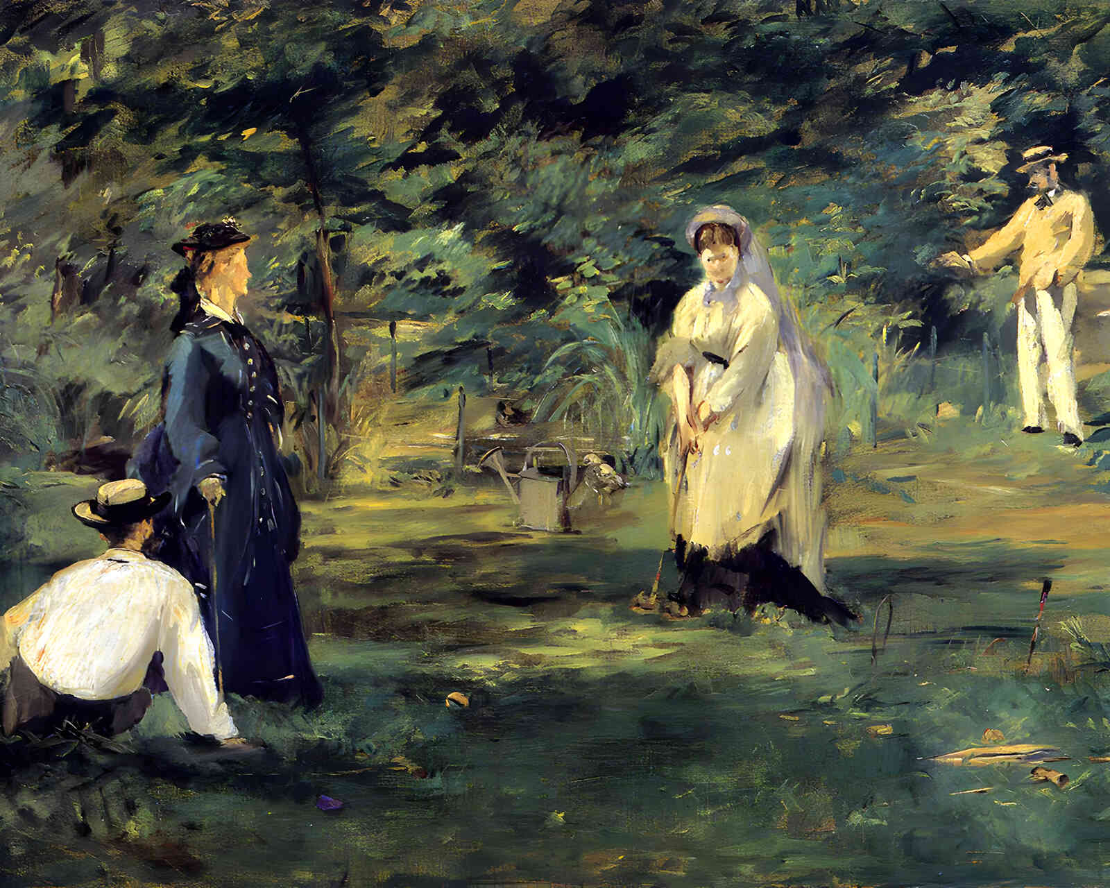 Croquet 1873 Painting by Edouard Manet 8x10" Art Print