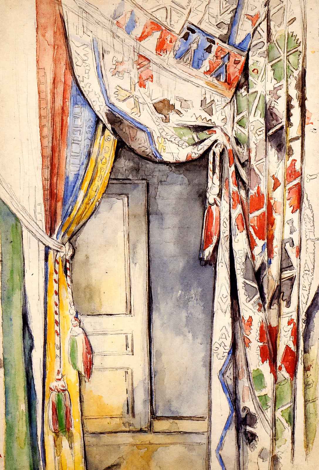 Curtains Fine Art Print 1885 Painting by Paul Cezanne (6 Sizes) - Acid Free