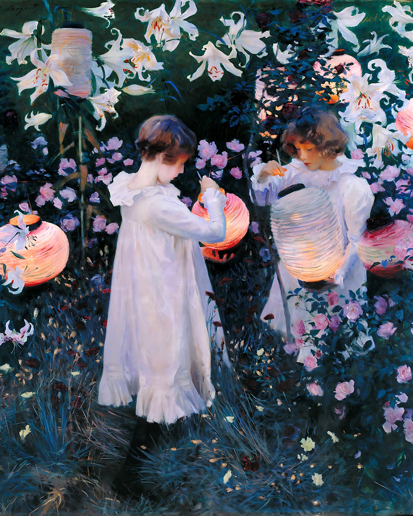 Carnation, Lily, Lily, Rose by John Singer Sargent 8x10" Art Print (Children)