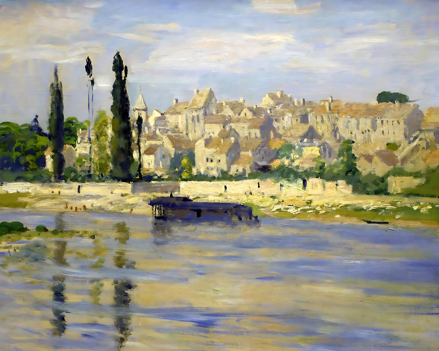 Carrieres-Saint-Denis Painting by Claude Monet 8x10" Art Print