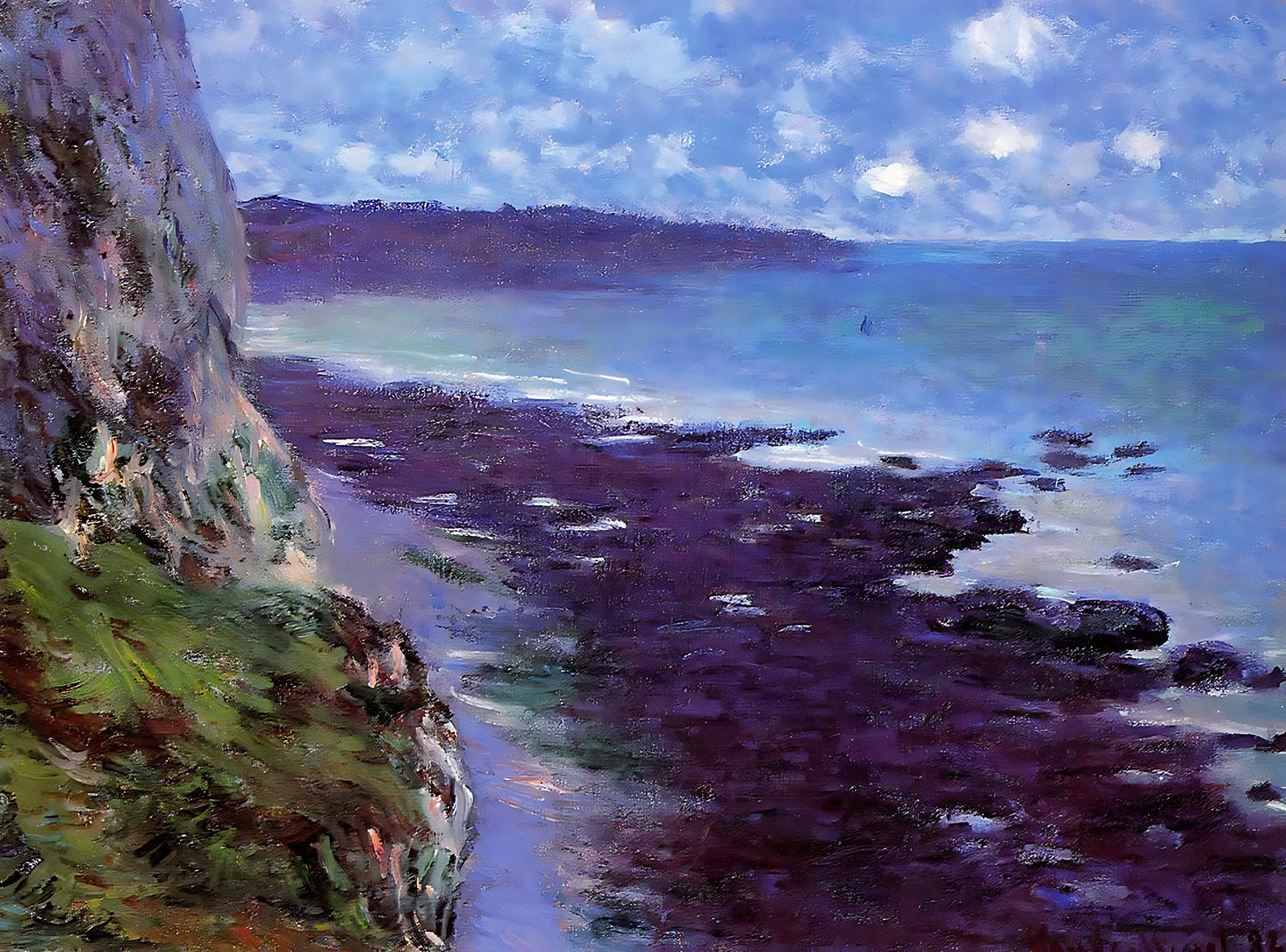 Cliff near Dieppe (1882) Painting by Claude Monet 8x10" Art Print