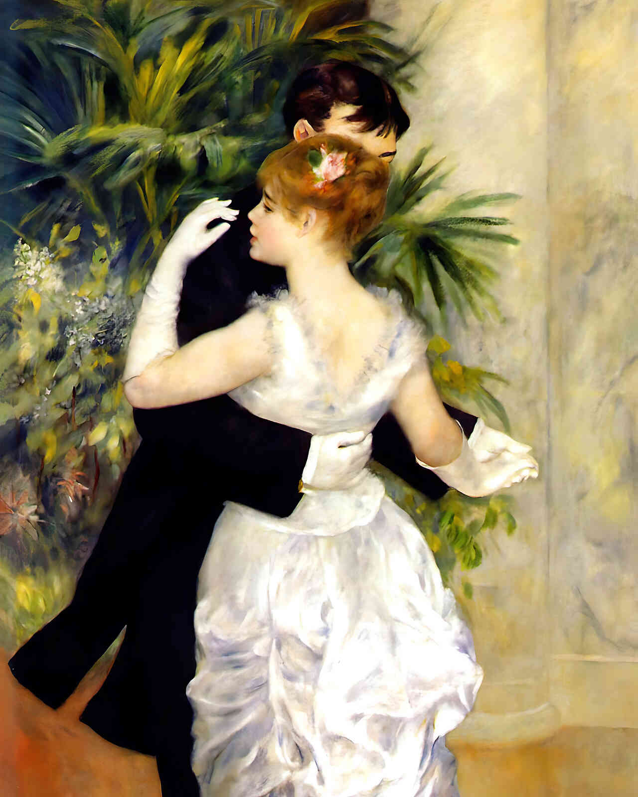 Dance in the City Painting by Pierre-Auguste Renoir 8x10" Art Print - Acid Free