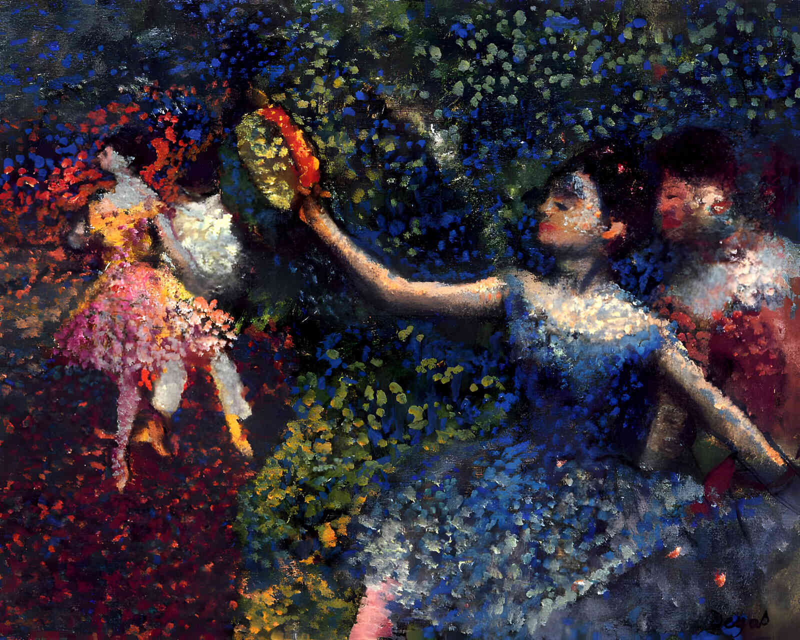 Dancer and Tambourine 1897 Painting by Edgar Degas 8x10" Art Print