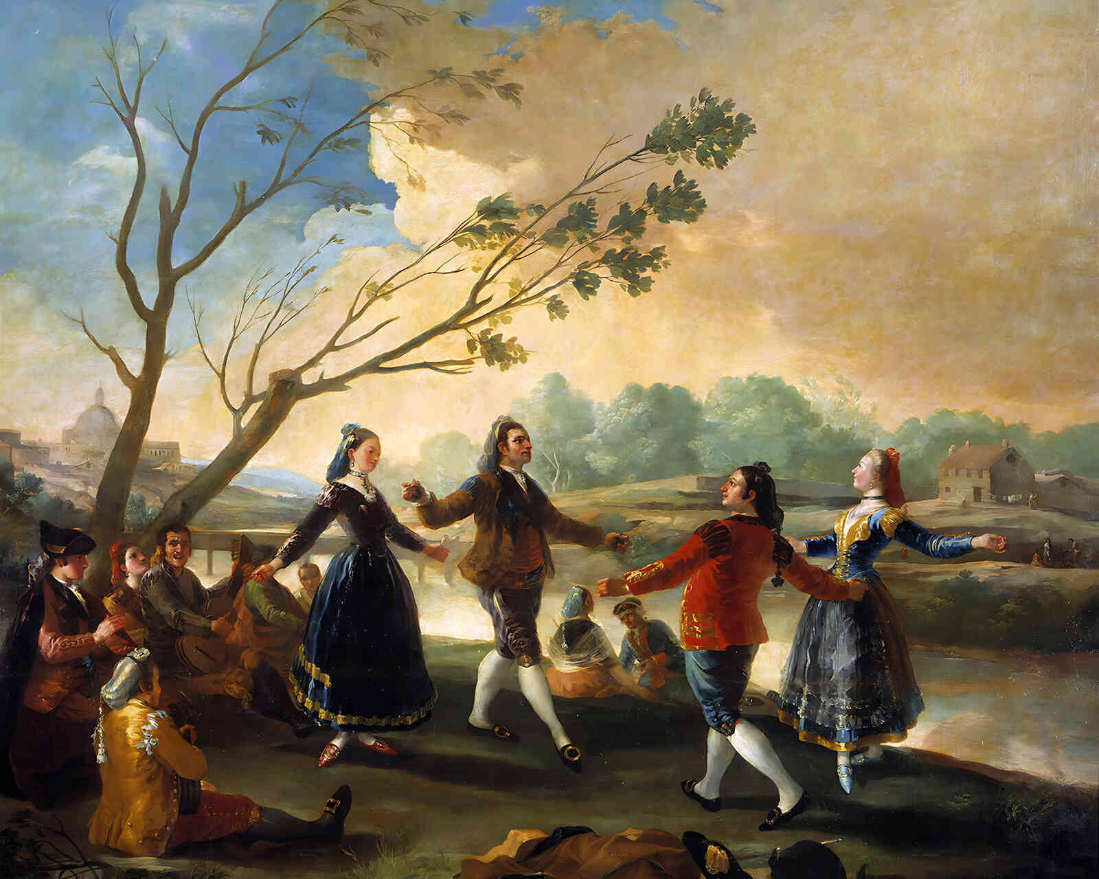 Dance of the Majos at the Banks of Manzanares by Francisco Goya 8x10" Print