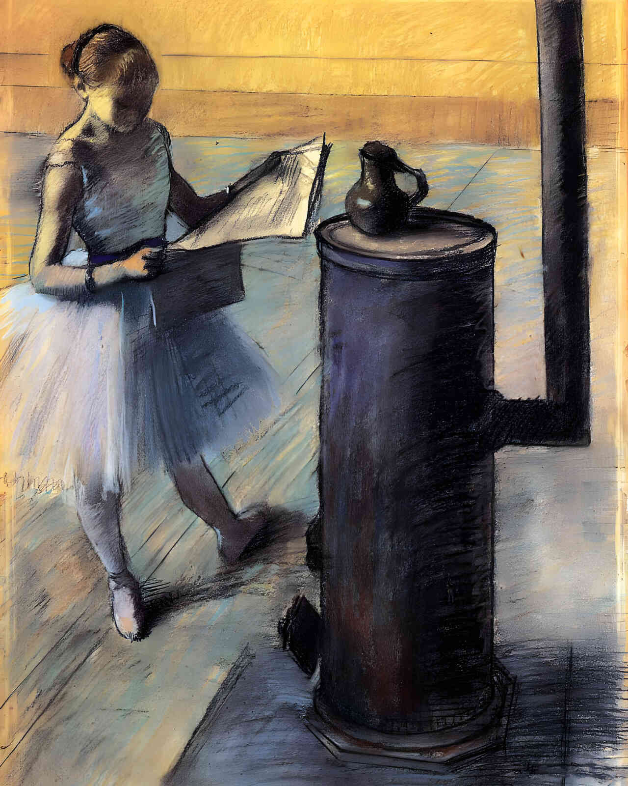Dancer Resting 1880 Painting by Edgar Degas 8x10" Art Print