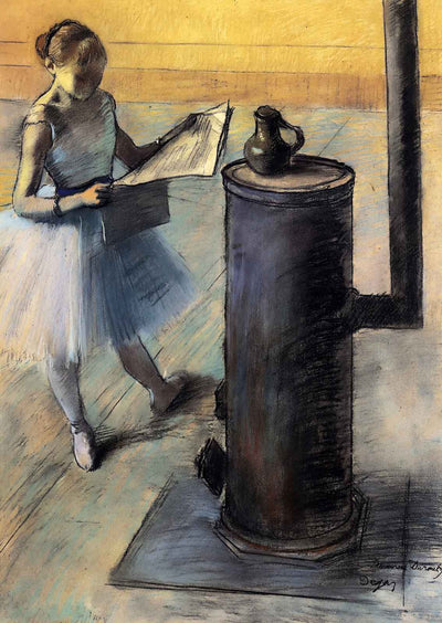 Dancer Resting Art Print 1880 Painting by Edgar Degas (6 Sizes) - Restored