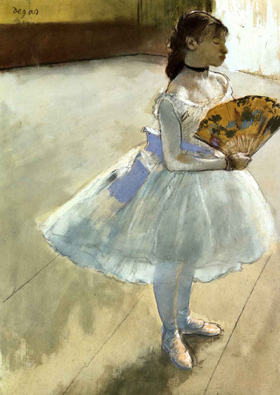 Dancer with a Fan Art Print 1879 Painting by Edgar Degas (6 Sizes) - Acid Free