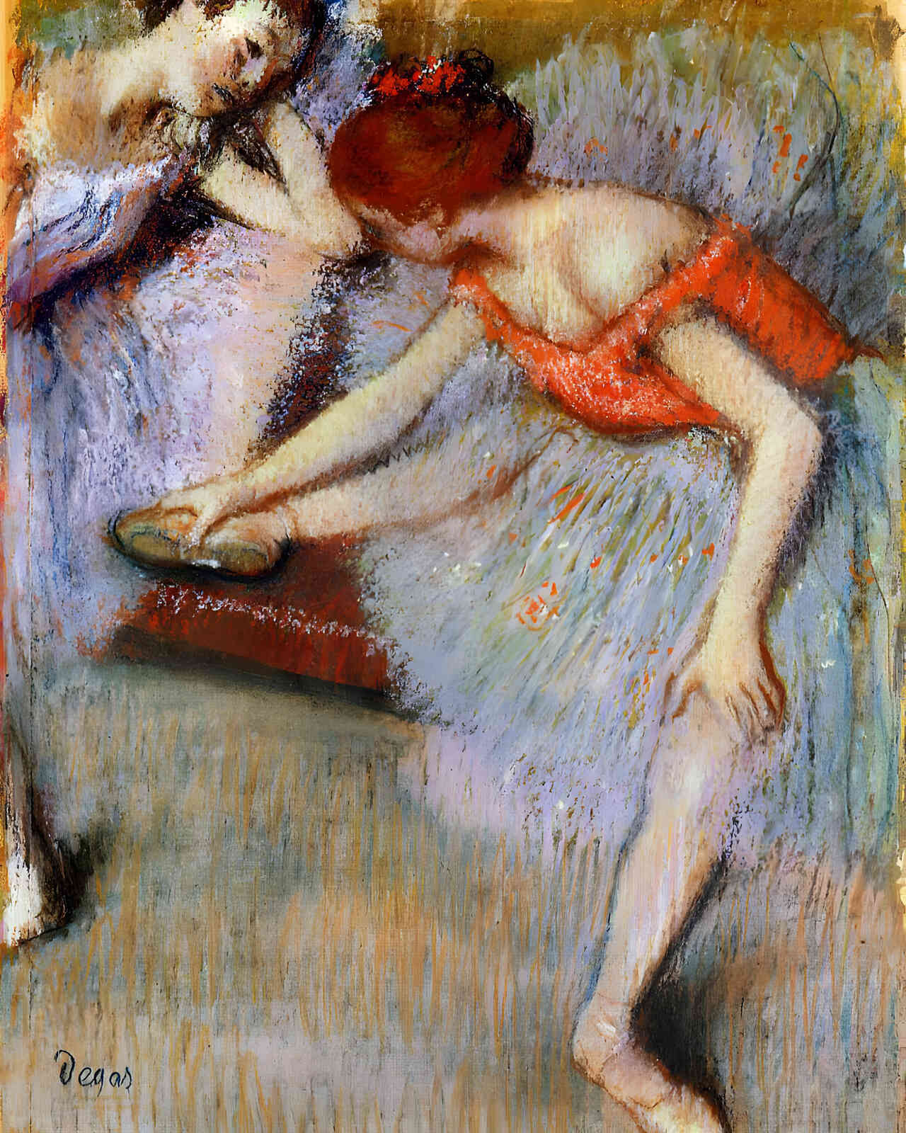 Dancers 1895 Painting by Edgar Degas 8x10" Art Print