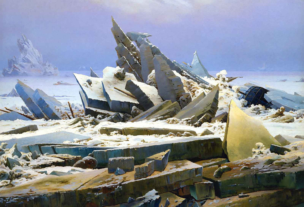 Das Eismeer Fine Art Print 1824 Painting by Caspar David Friedrich (6 Sizes)