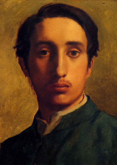 Degas in a Green Jacket 1856 Painting by Edgar Degas Art Print (6 Sizes)
