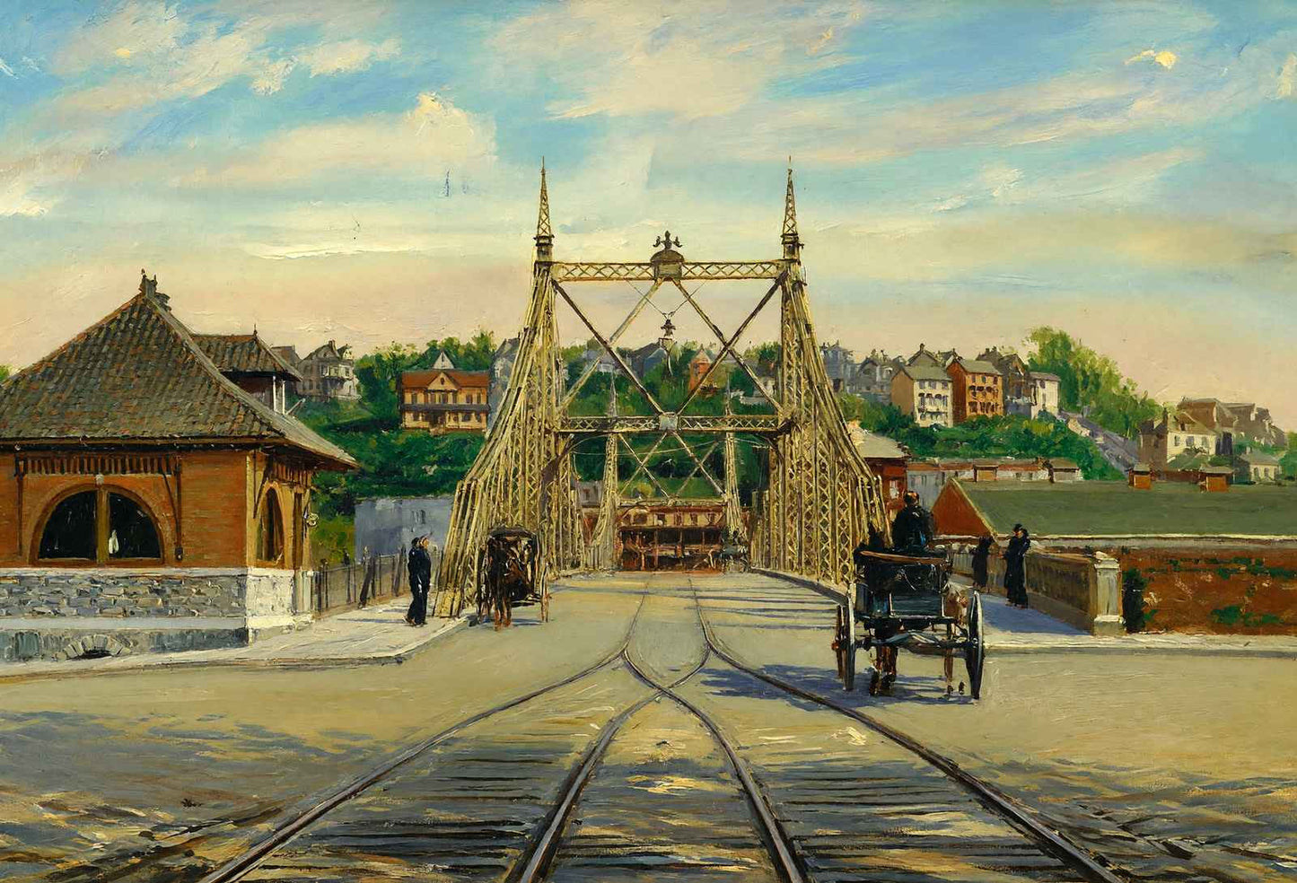 Delaware Bridge Easton PA in 1908 Art Print (7 Sizes) - Acid Free