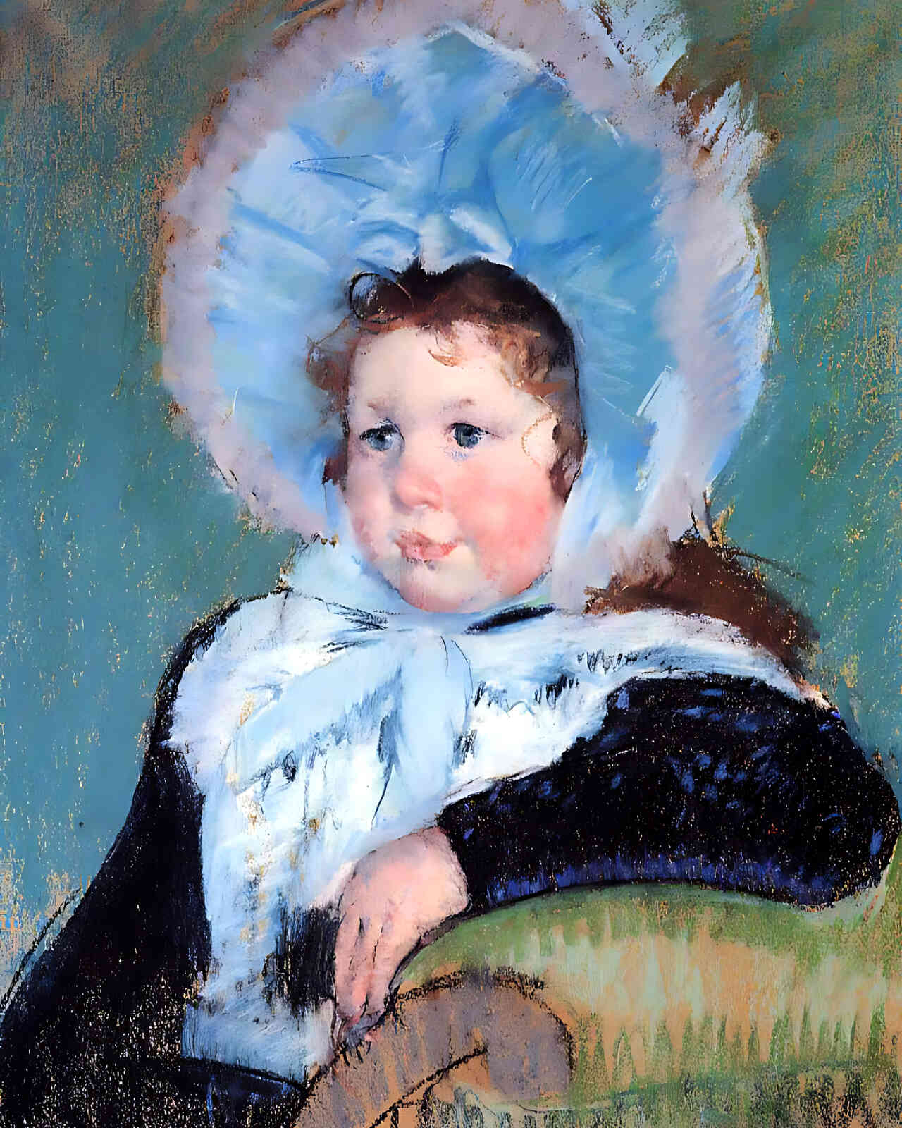 Dorothy in a Very Large Bonnet and a Dark Coat by Mary Cassatt 8x10" Art Print