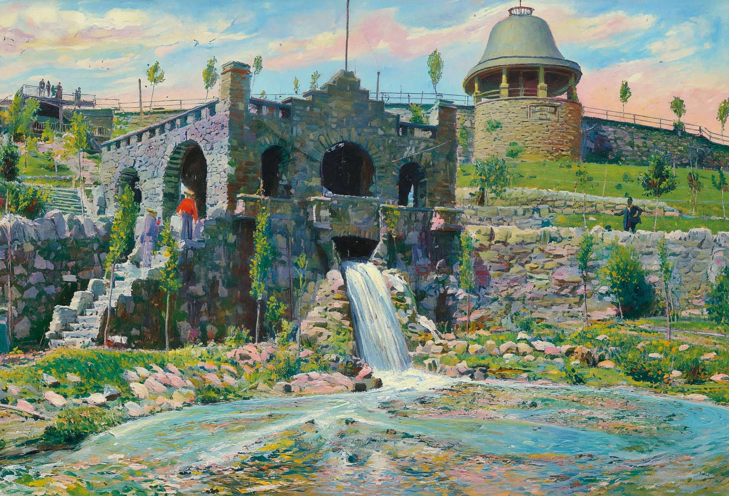 Cascade Park Duluth in 1907 Art Print (7 Sizes) - High Quality