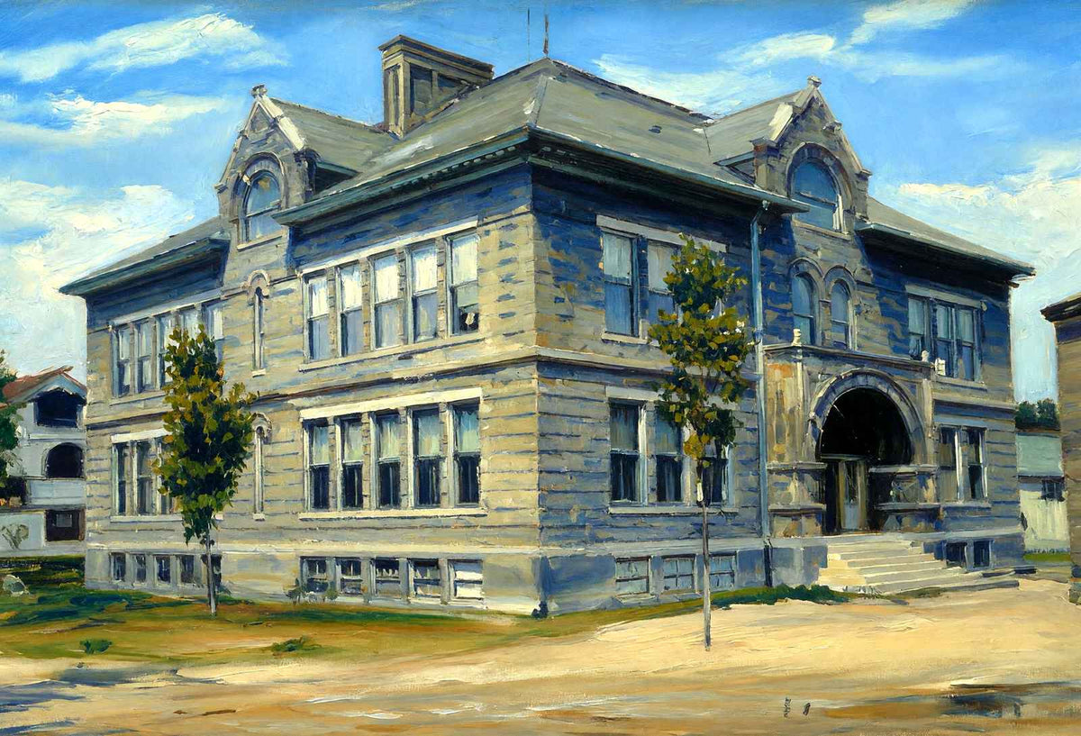 Union School, Easthampton, Massachusetts in 1905 Art Print (7 Sizes)