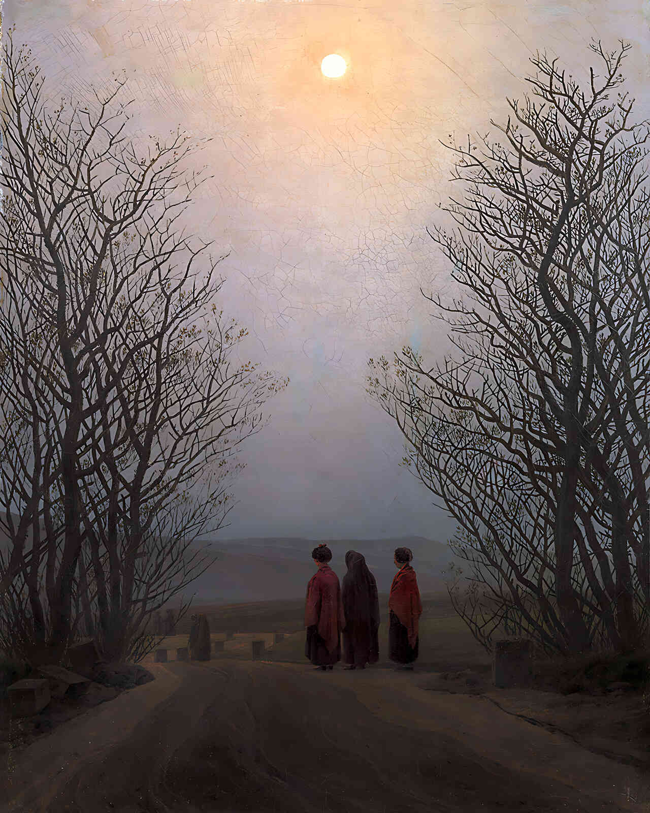 Easter Morning Painting by Caspar David Friedrich 8x10" Art Print - Restored