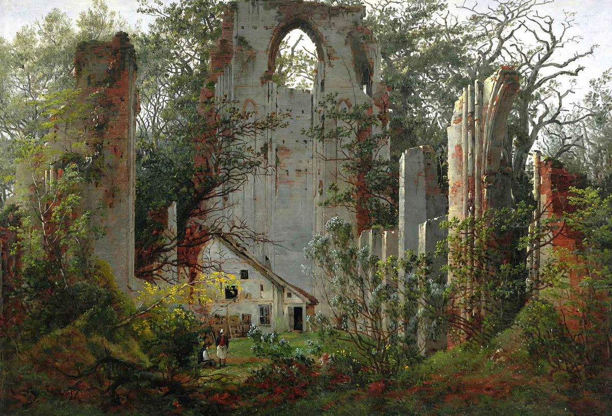 Eldena 1824 Painting by Caspar David Friedrich Fine Art Print (6 Sizes)