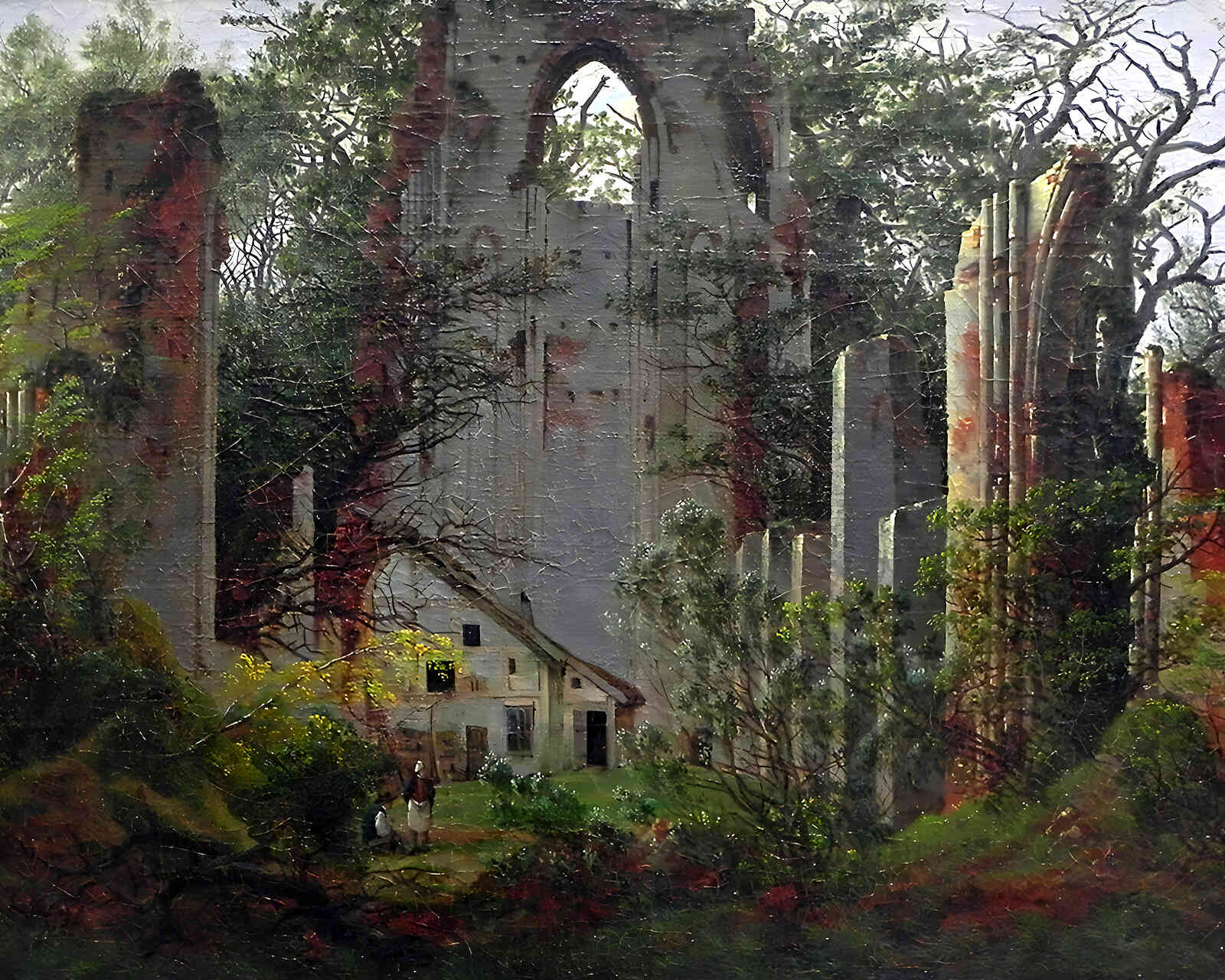 Eldena Painting by Caspar David Friedrich 8x10" Art Print (Premium Print)