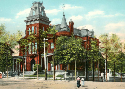 Elks Club Birmingham Alabama in 1906 Vintage Print (7 Sizes) - Restored
