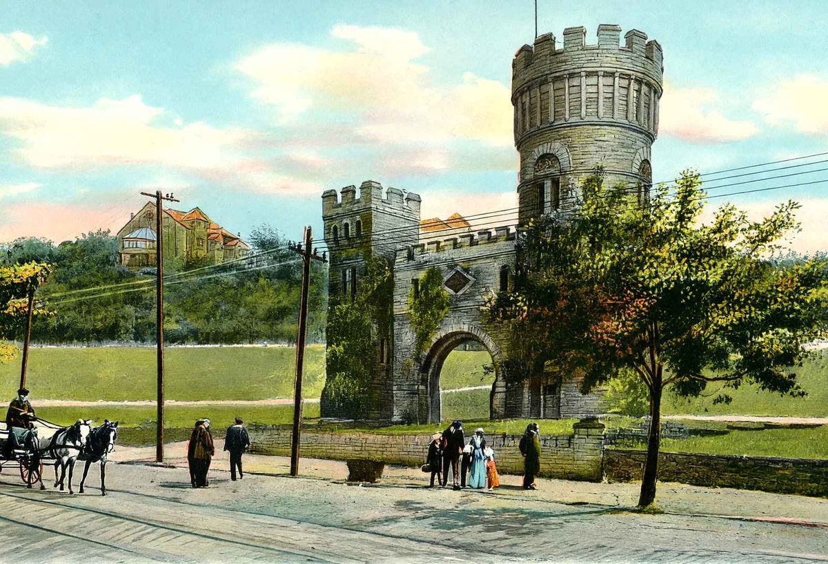 Elsinore Gate Eden Park Cincinnati in 1906 Vintage Print (7 Sizes)