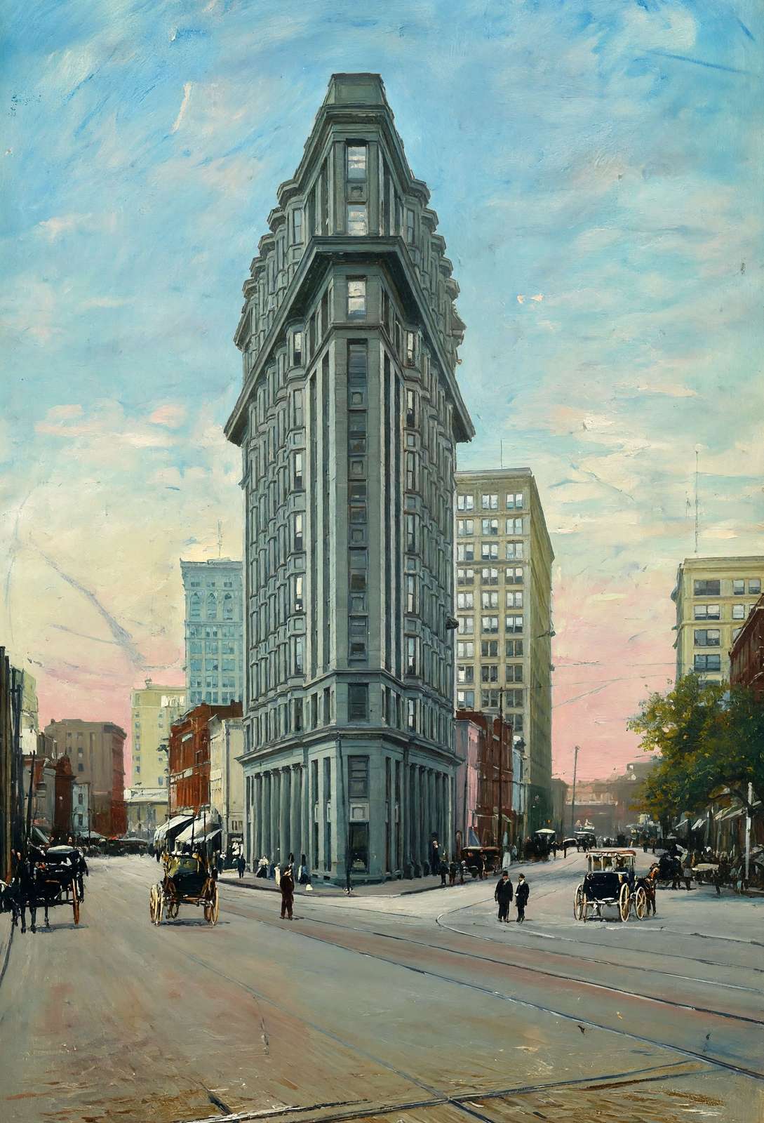 English-American Building Atlanta in 1906 Art Print (7 Sizes) - Premium Print