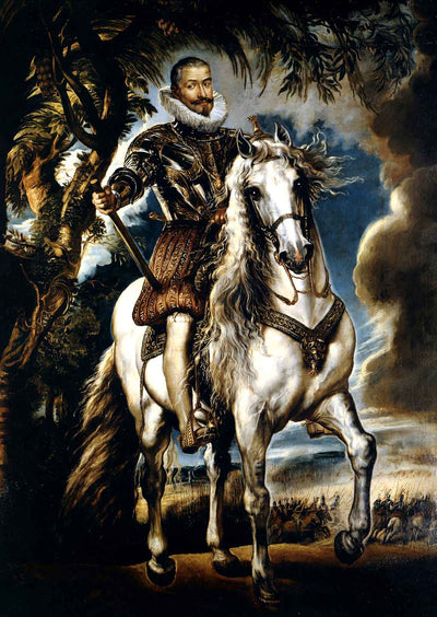Equestrian Portrait of the Duke of Lerma 1603 by Rubens Art Print (6 Sizes)