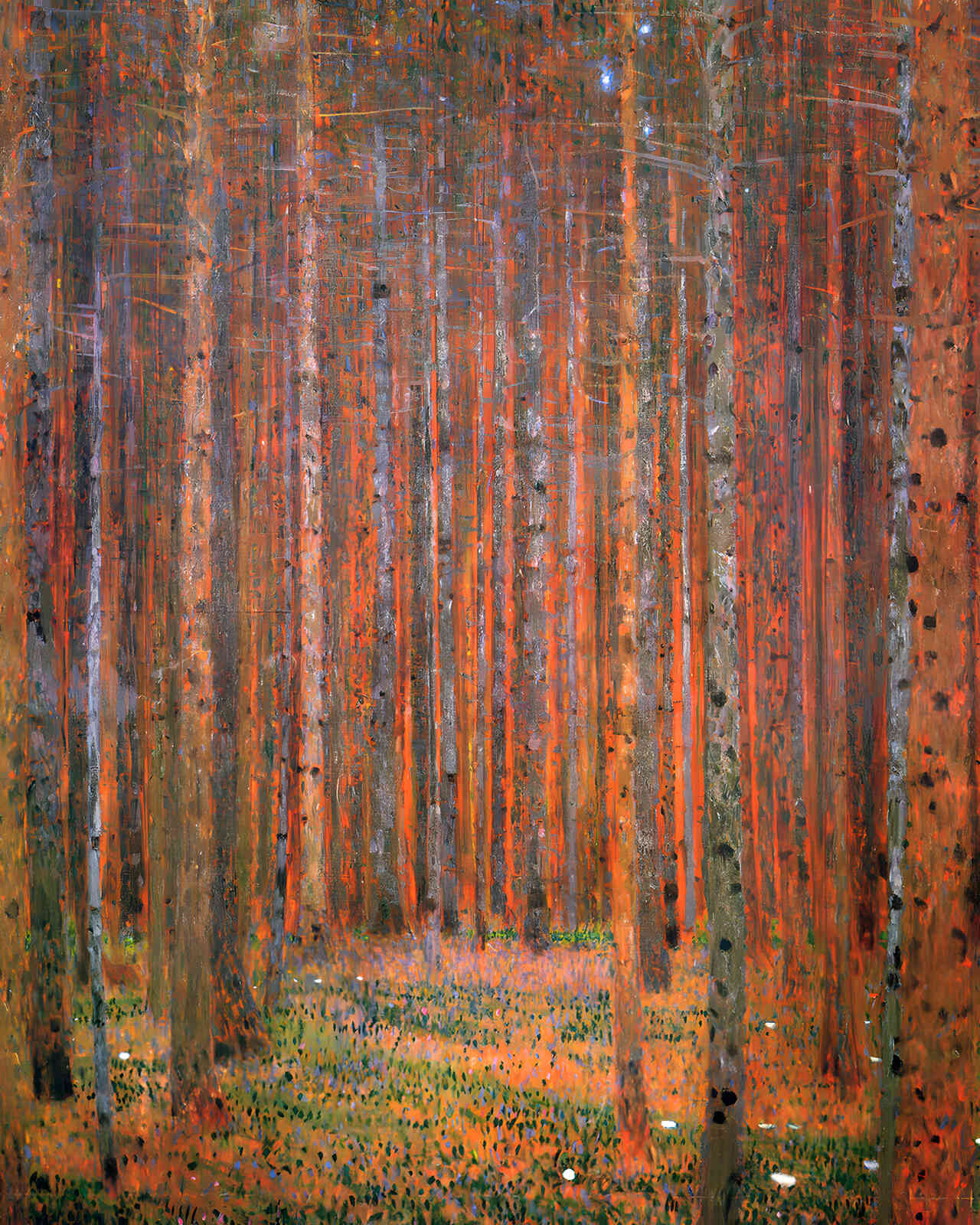 Fir Forest I 1901 Painting by Gustav Klimt 8x10" Art Print