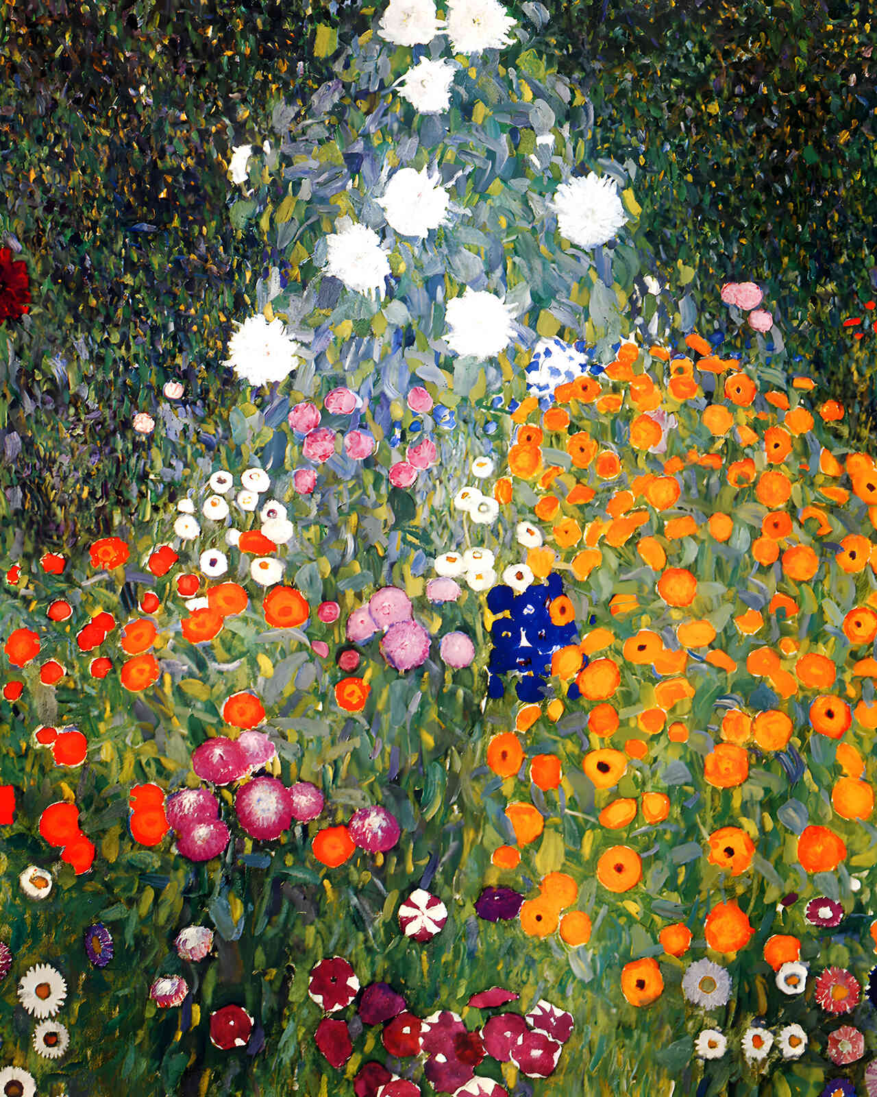 Flower Garden 1907 Painting by Gustav Klimt 8x10" Art Print