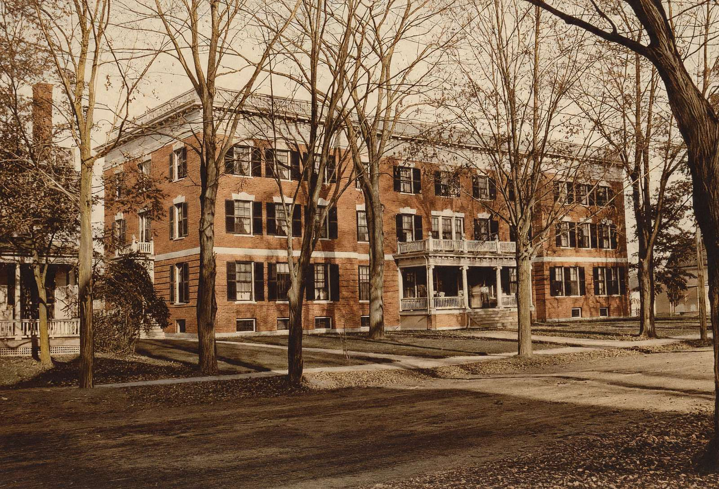 Foss Hall Colby College Waterville Maine in 1905 Vintage Print (7 Sizes)