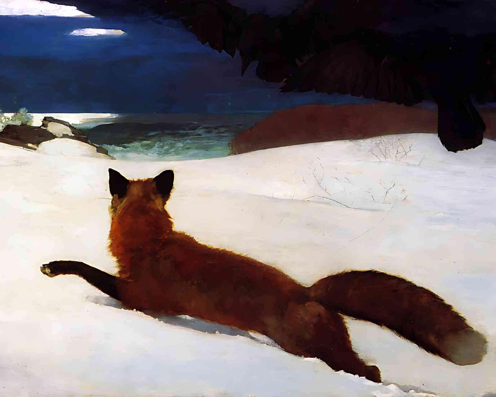 Fox Hunt Painting by Winslow Homer 8x10" Art Print Premium Quality