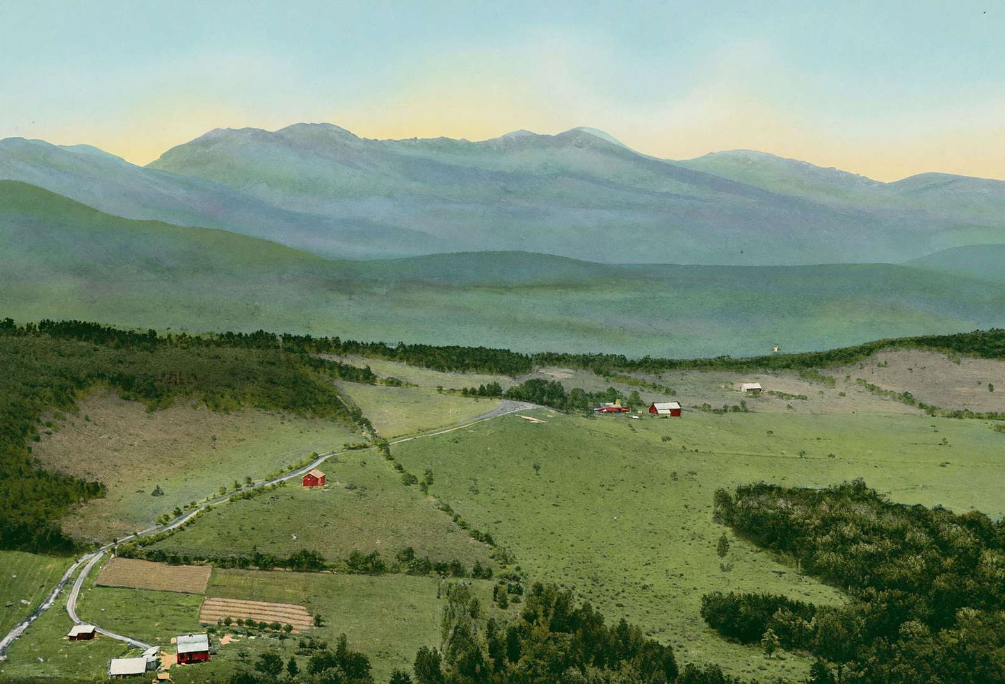 Franconia Range from Mount Agassiz NH in 1911 Vintage Print (7 Sizes)