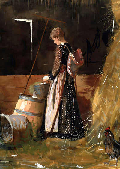Fresh Eggs 1874 Painting by Winslow Homer Art Print (6 Sizes) Premium Quality